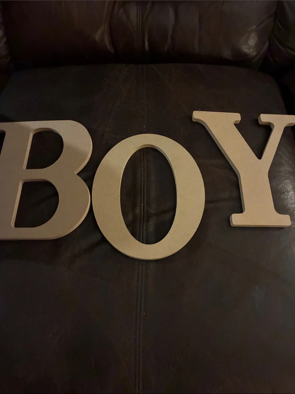 BOY Wall Letters - Neutral Beige Home Wall Decor